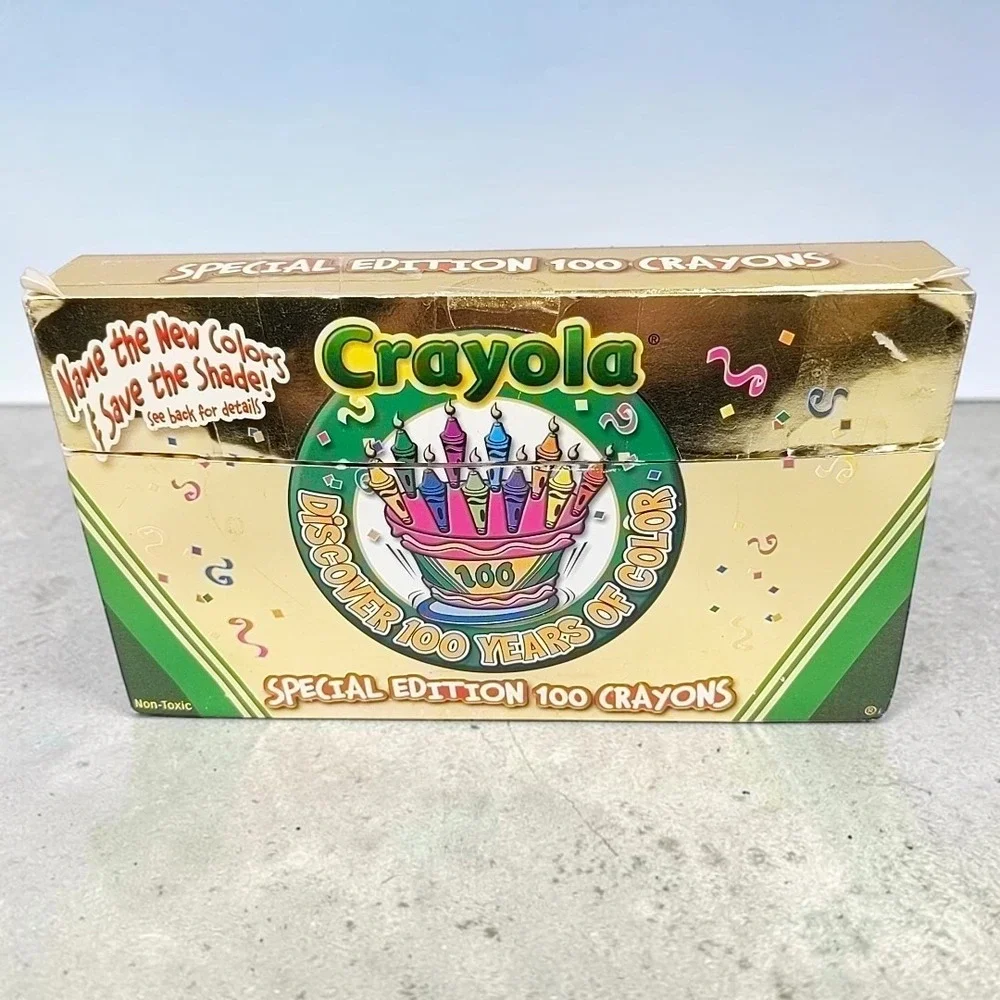 VTG Crayola Special Edition 100 Years of Color 100 Crayons 2002 Collectible Box
